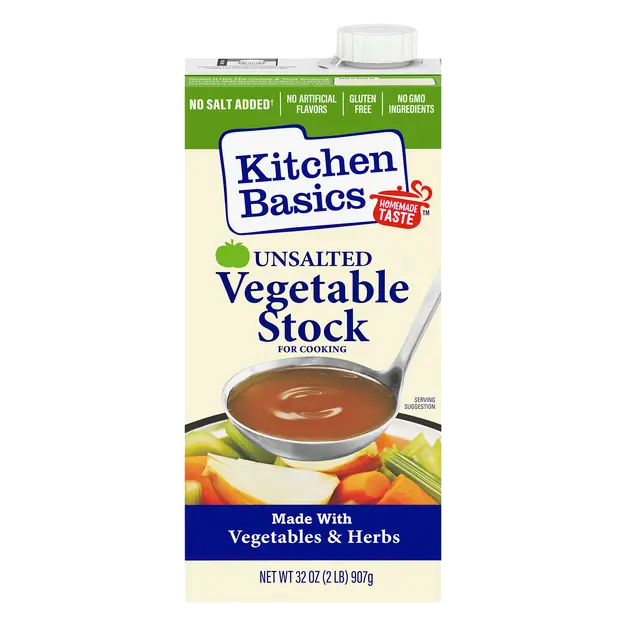 Gluten Free Unsalted Vegetable Stock for Cooking