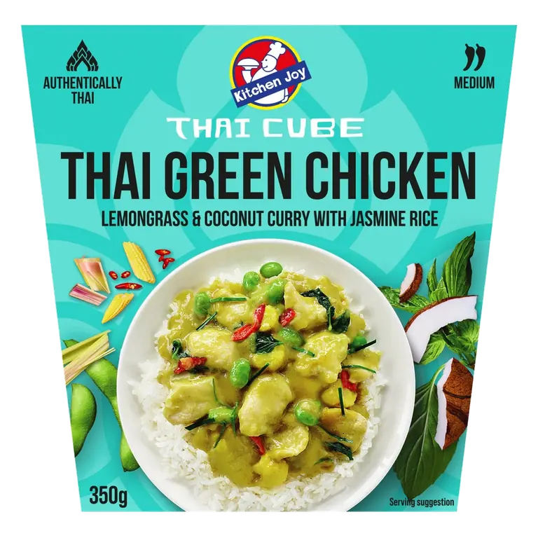 Thai Green Chicken Lemongrass & Coconut Curry With Rice 350g