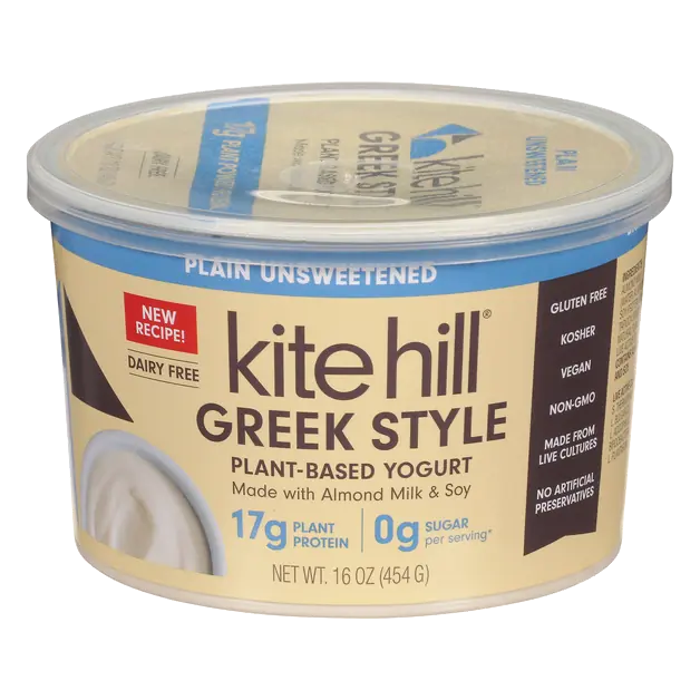 Plant-Based Plain Unsweetened 17g Protein Greek Style Yogurt