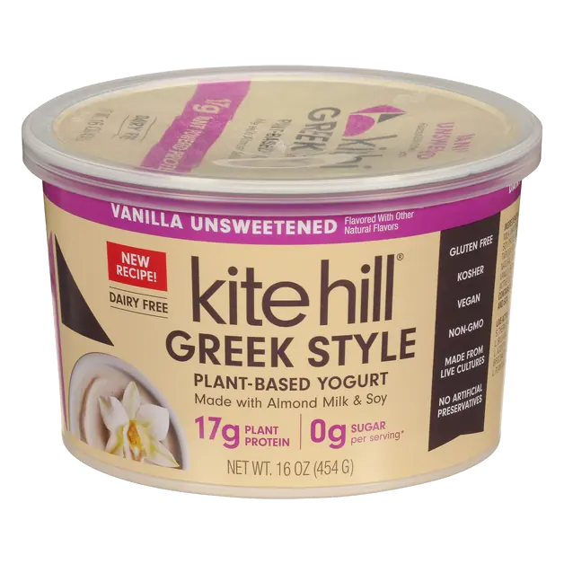 Plant-Based Vanilla Unsweetened 17g Protein Greek Style Yogurt