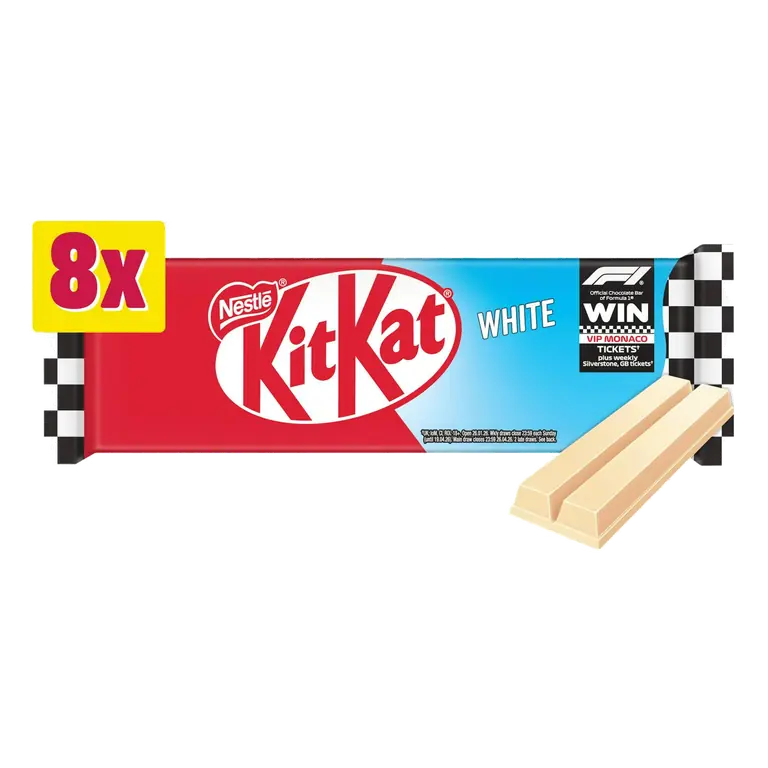 2 Finger White Biscuit Bar Multipack 8 x 20.7g