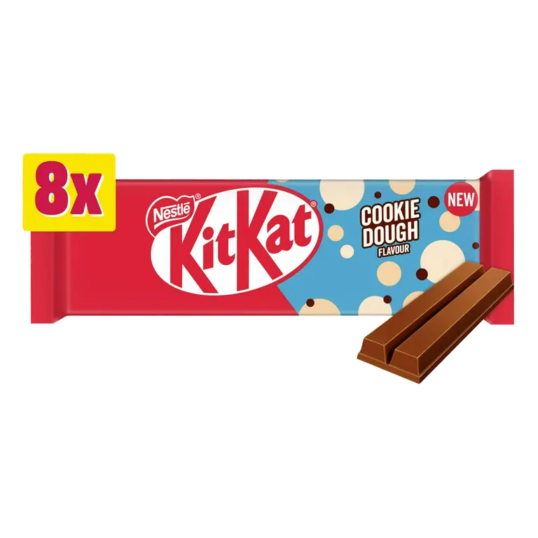 8 x Finger Cookie Dough Flavour Multipack Chocolate Bar 165g