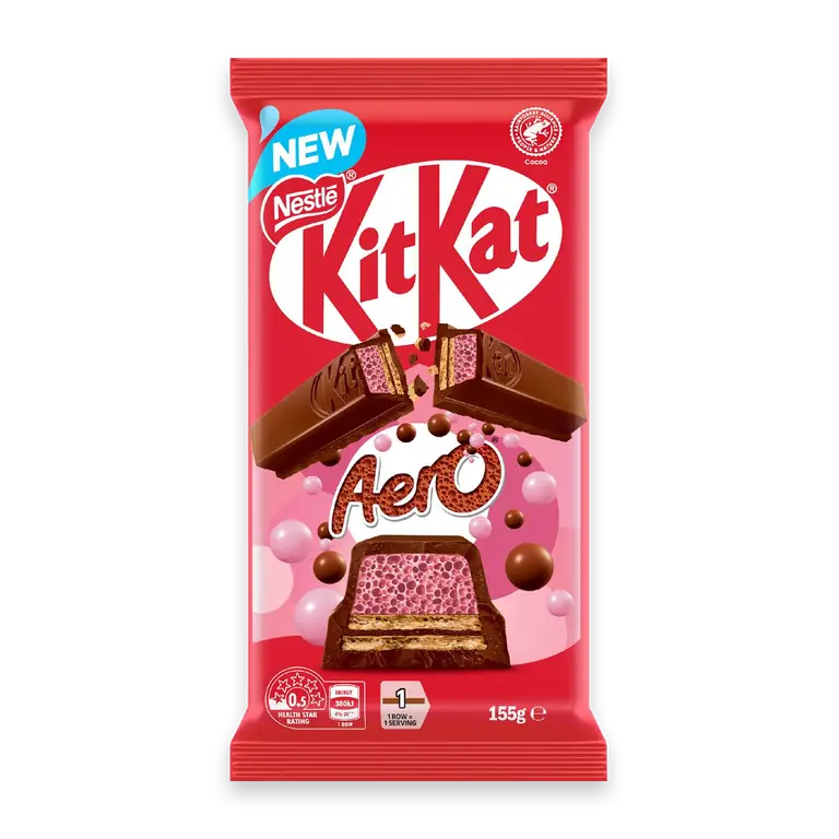 Aero Strawberry Chocolate Block