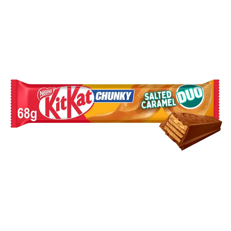Chunky Duo Salted Caramel Chocolate Bar 68g