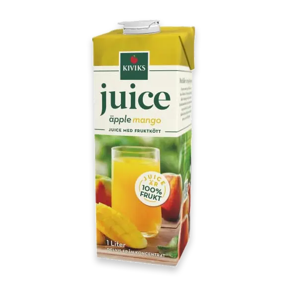 Äppel&mango Juice med Fruktkött