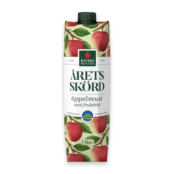 Äppelmust med Fruktkött Färskpressad