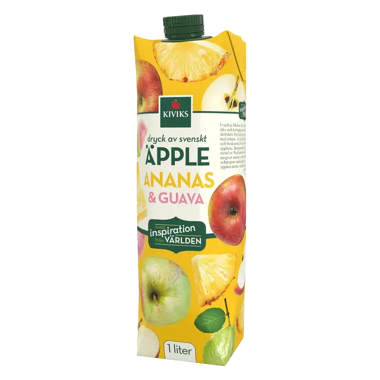 Fruktdryck Svenska Äpplen,Ananas & Guava 1l