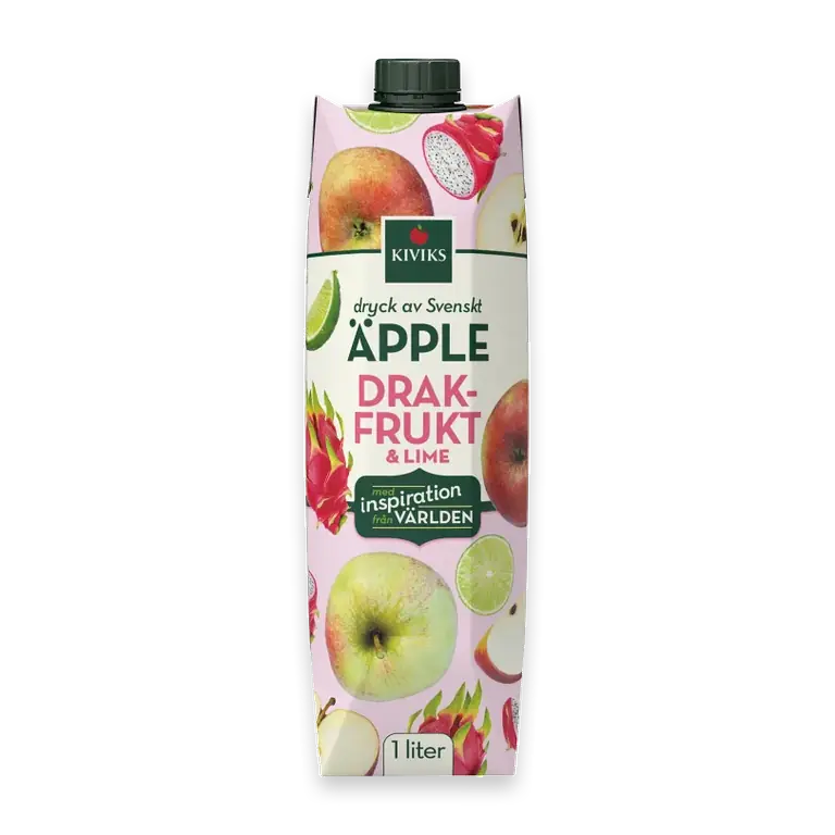Juice Äpplen Drakfrukt och Lime 1L