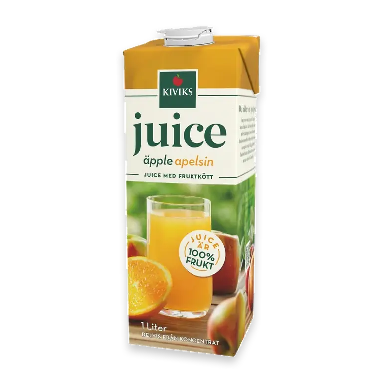 Juice med fruktköt Äpple Apelsinjuice 1l