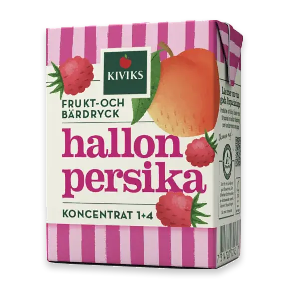 Kiviks Musteri Hallon Persika Frukt & Bär Dryck Koncentrat