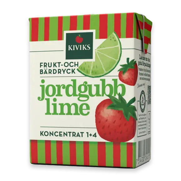 Kiviks Musteri Jordgubb Lime Frukt & Bär Dryck Koncentrat