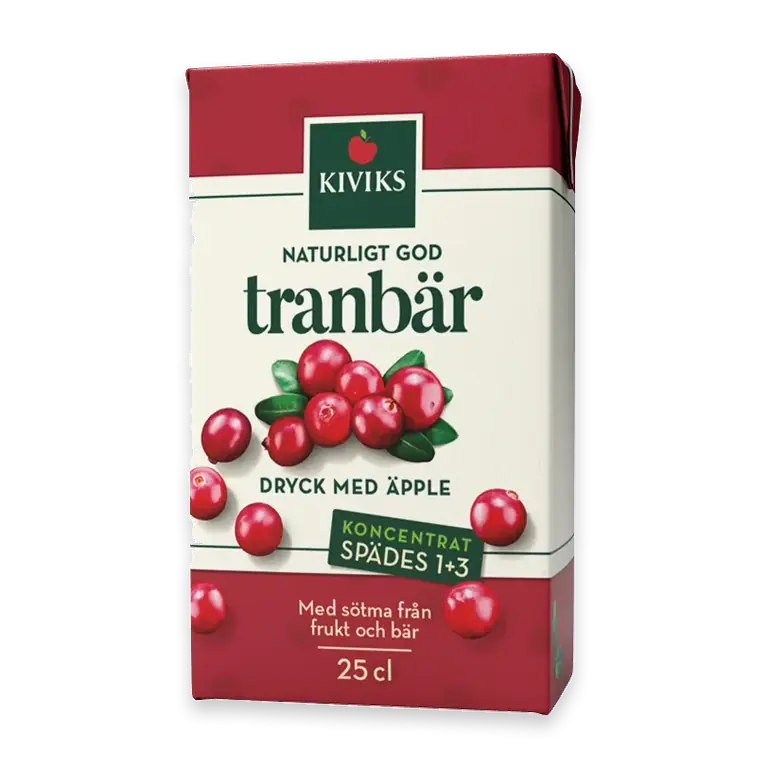 Tranbärsdryck Koncentrat 25cl Kiviks