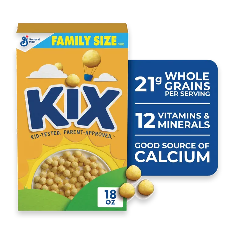 General Mills Kix Crispy Corn Puffs Family Size Cereal