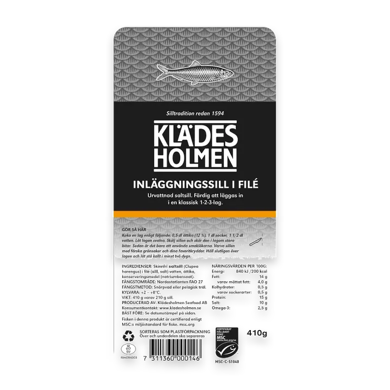 Inläggningssill 390g