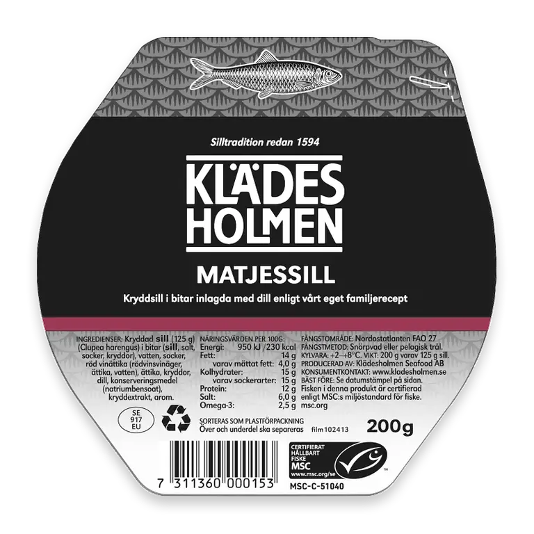 Matjessill i bit 200g