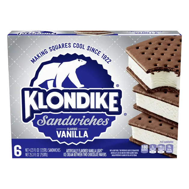 Classic Vanilla Ice Cream Sandwiches - 6 ct