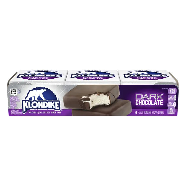 Dark Chocolate Ice Cream Bars - 6 ct