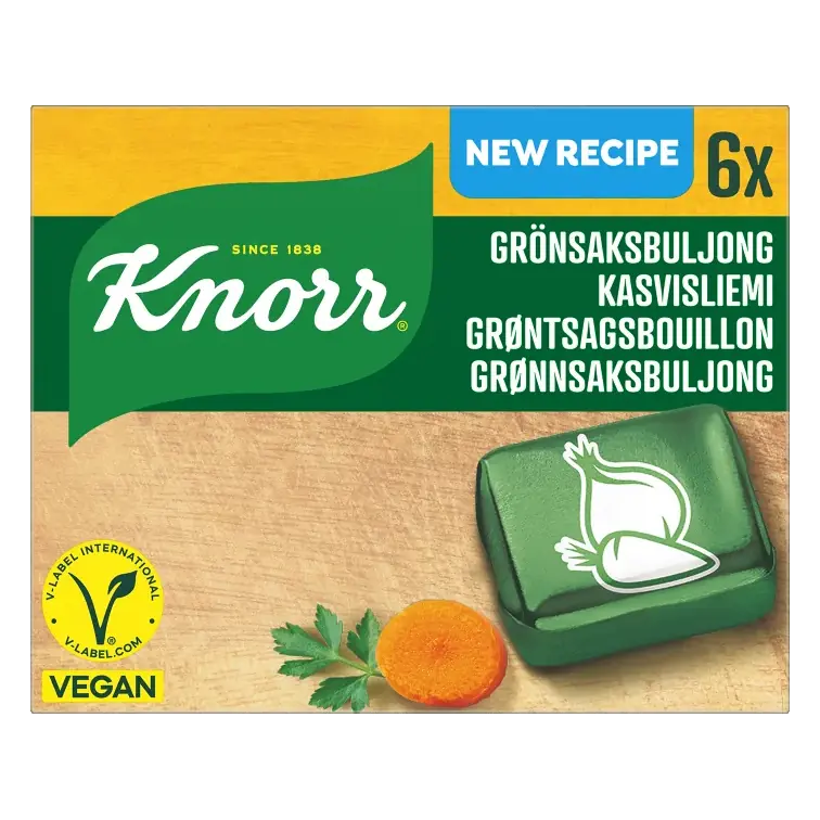 Buljongtärning Grönsaksbuljongtärningar 6-p 3l