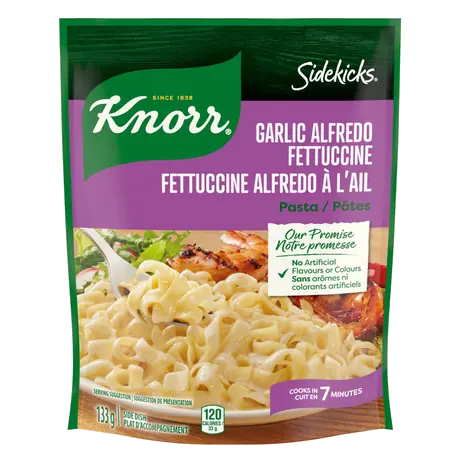 Sidekicks Fettuccine Pasta Garlic Alfredo 133 g