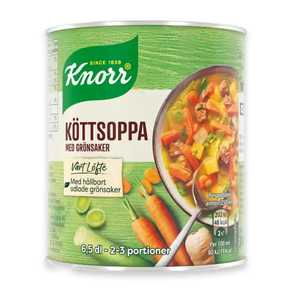 Köttsoppa med Grönsaker 2-3 Port