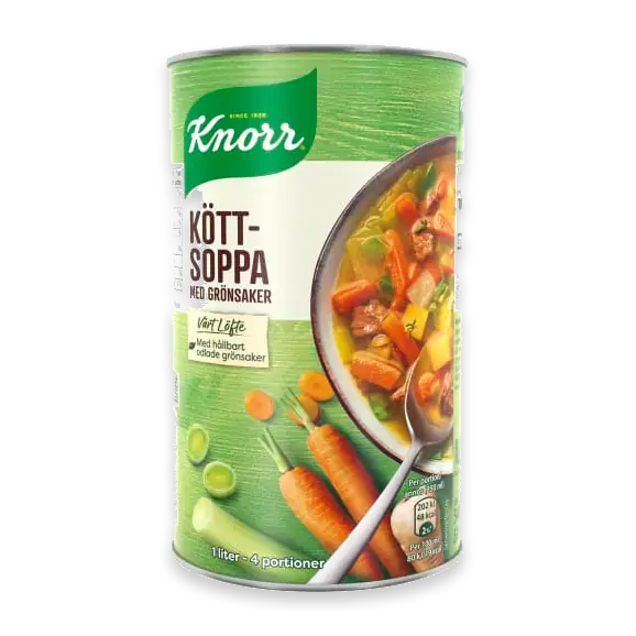 Köttsoppa med Grönsaker 4 Port