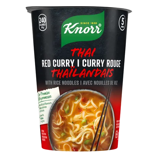 Rice Noodle Cup Thai Red Curry For A Light Soup Meal Or Snack Ready In 5 Mins 69 g