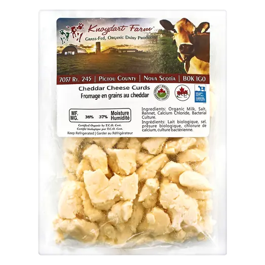Organic Cheese Curds Cheddar 140 g