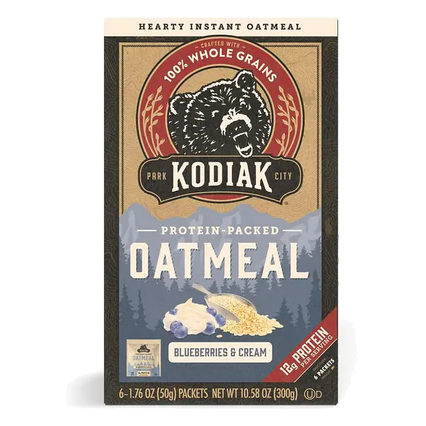 Blueberries & Cream Protein-Packed Hearty Instant Oatmeal - 6 ct