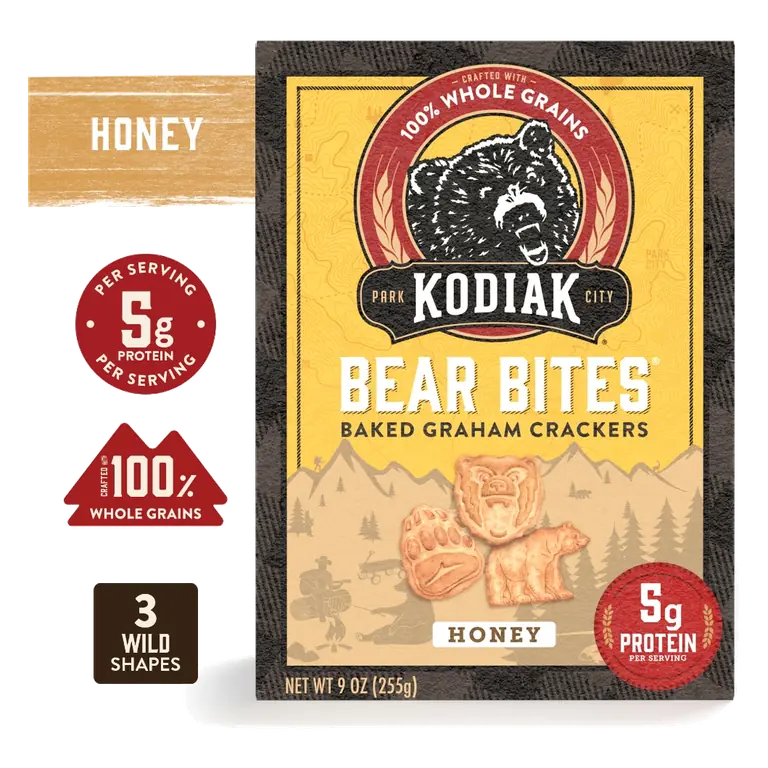 Honey Bear Bites Baked Frontier Graham Crackers