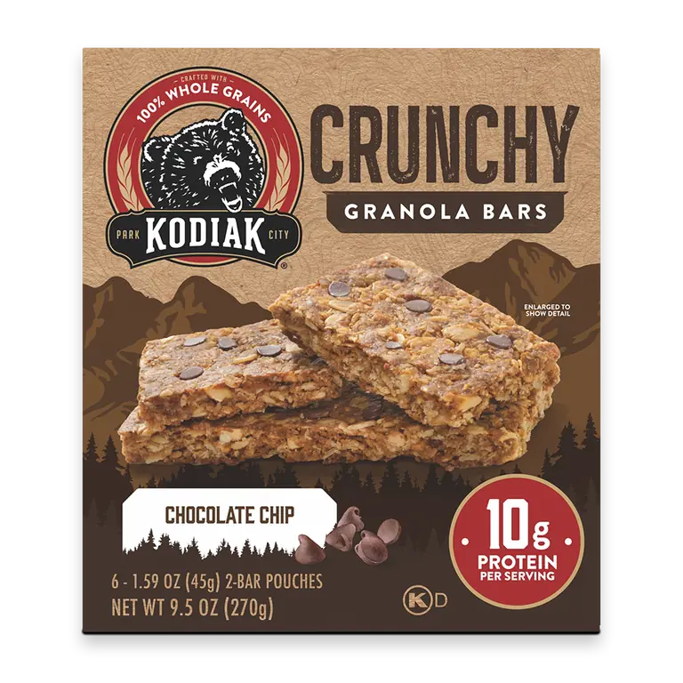 Chocolate Chip Crunchy Protein Granola Bars