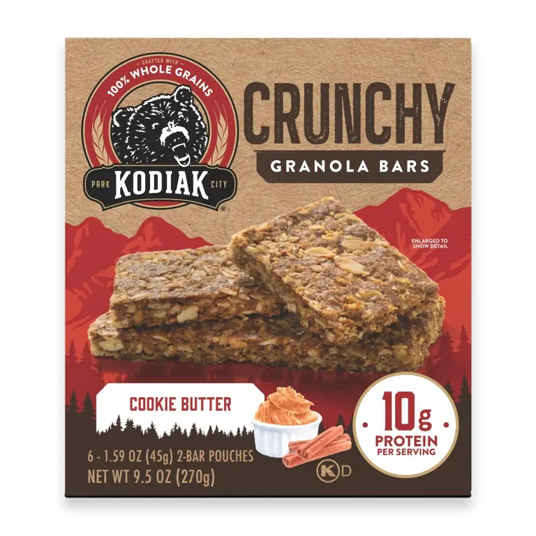 Cookie Butter Crunchy Protein Granola Bars