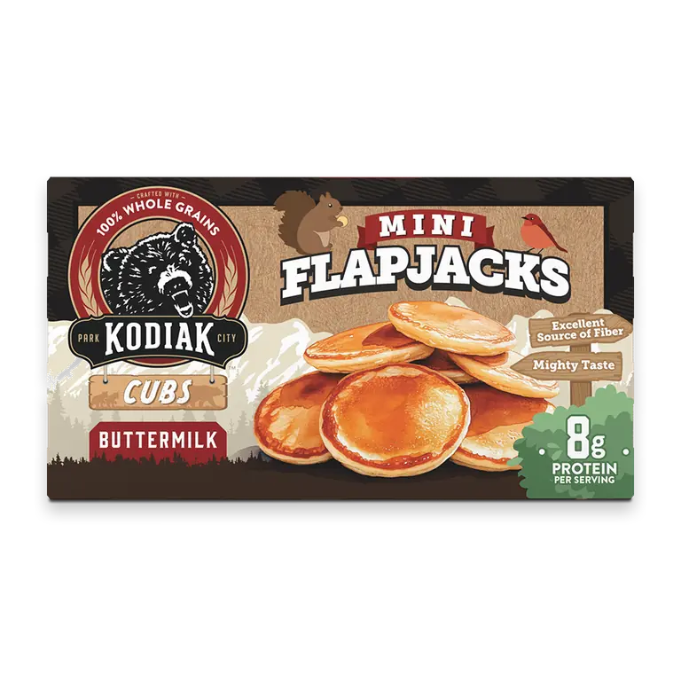 Cubs Buttermilk Frozen Adventure Flapjacks with 8g Protein