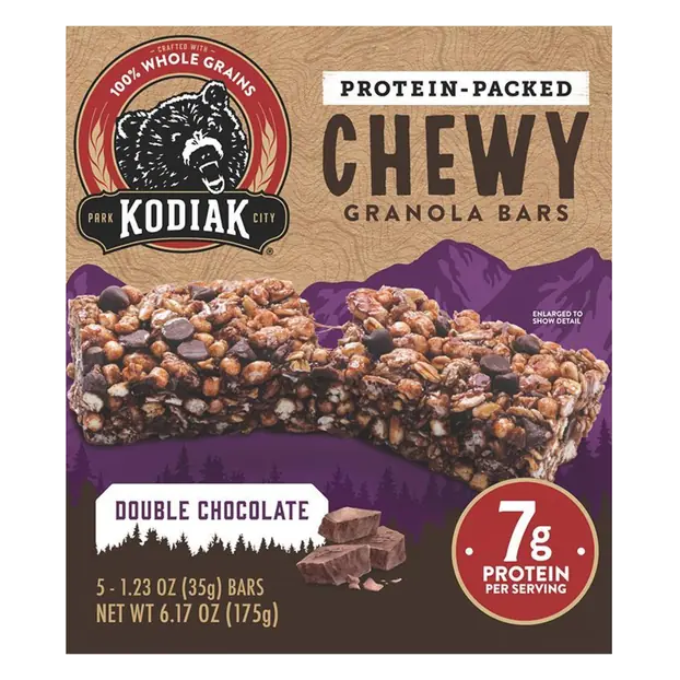 Double Chocolate Chewy Protein Granola Bars - 5 ct