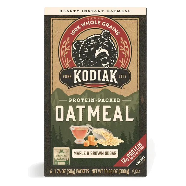Maple & Brown Sugar Protein-Packed Hearty Instant Oatmeal - 6 ct