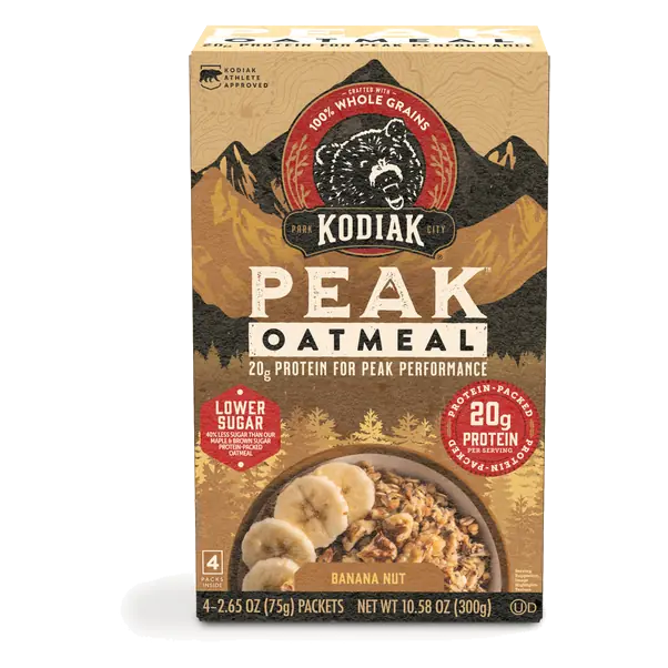 Peak Lower Sugar Banana Nut Protein Oatmeal - 4 ct