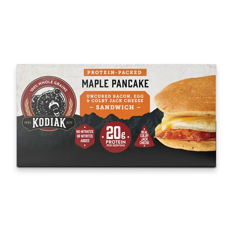 Protein-Packed Bacon & Colby Jack Cheese Frozen Breakfast Sandwiches