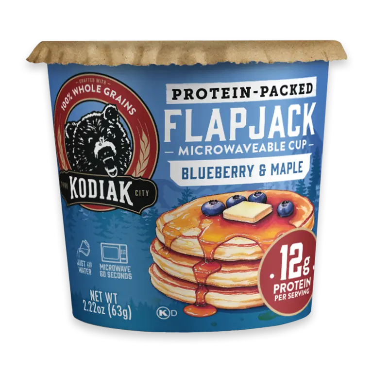 Protein-Packed Blueberry and Maple Pancake Power Cup with 12g Protein
