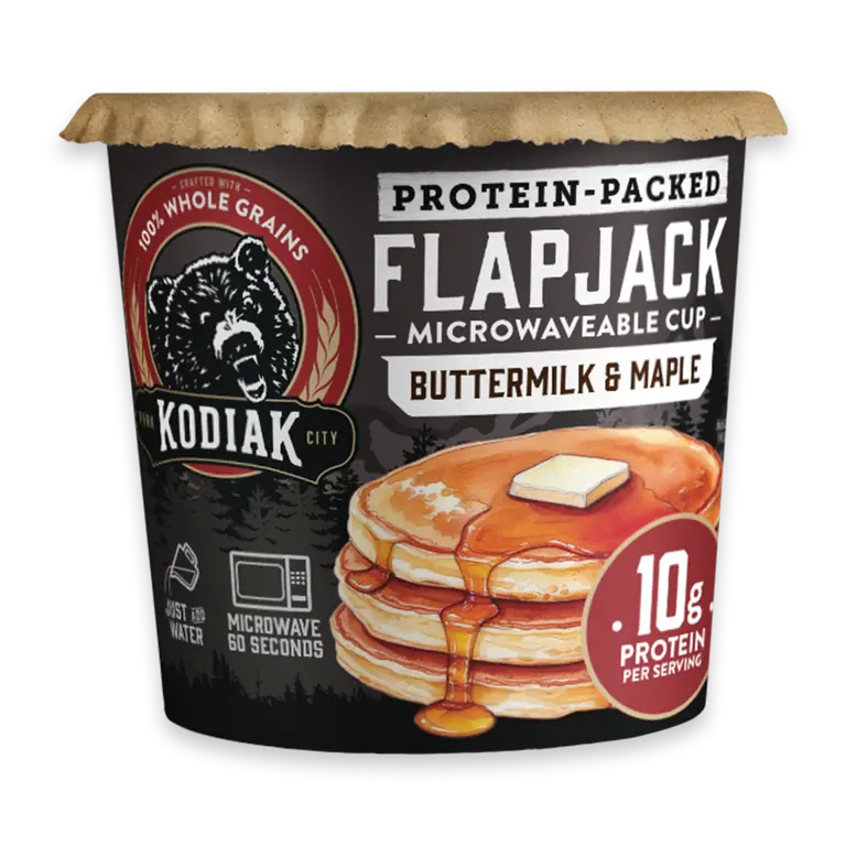 Protein-Packed Buttermilk and Maple Pancake Power Cup with 10g Protein
