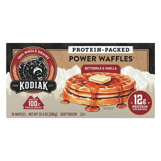 Protein-Packed Buttermilk & Vanilla Power Waffles - 10 ct