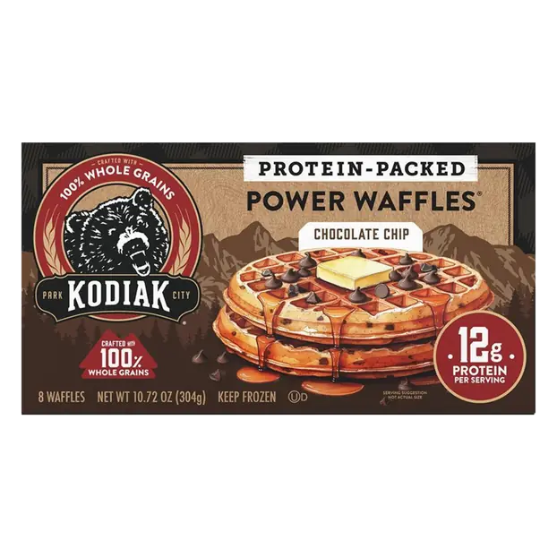 Protein-Packed Chocolate Chip Power Waffles - 8 ct