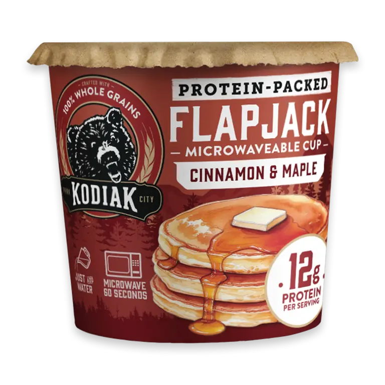 Protein-Packed Cinnamon and Maple Pancake Power Cup with 12g Protein