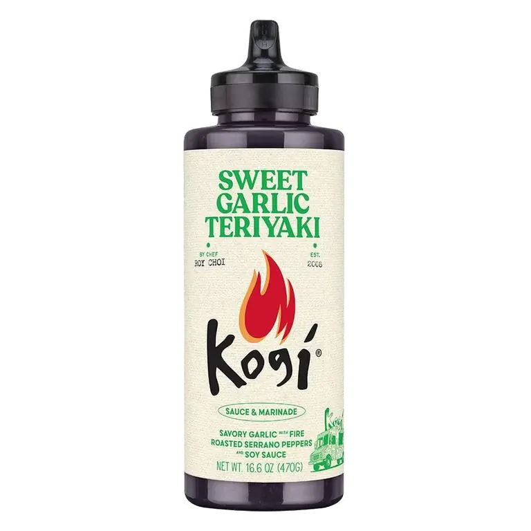 Kogi Sweet Garlic Teriyaki Sauce and Marinade, 16.6oz: Mild Spice Level