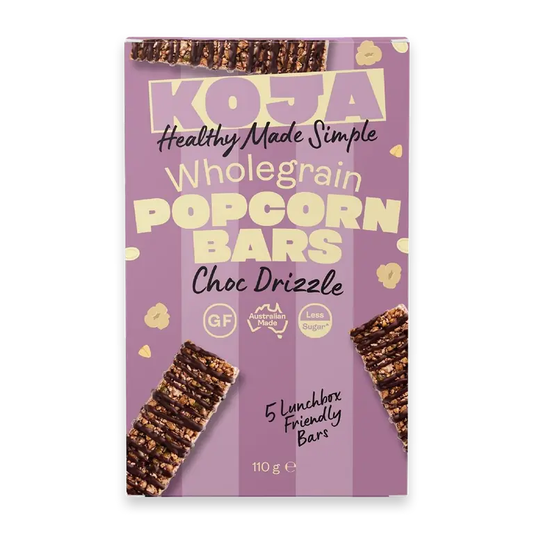 Wholegrain Popcorn Bar Chocolate Drizzle