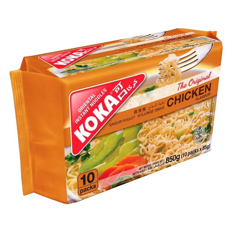 Koka The Original Chicken Flavour Oriental Instant Noodles 10 x 85g (850g)