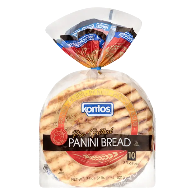 Pre-Grilled Loaves 8 Inch Panini Bread - 10 ct