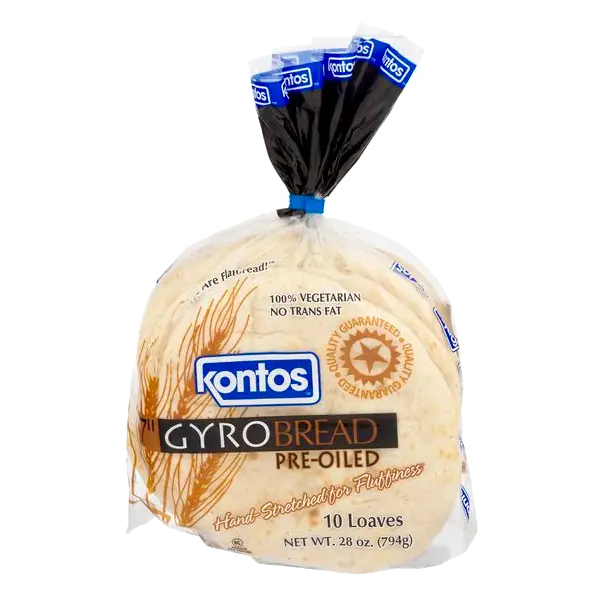 Pre-Oiled Gyro Bread - 10 ct