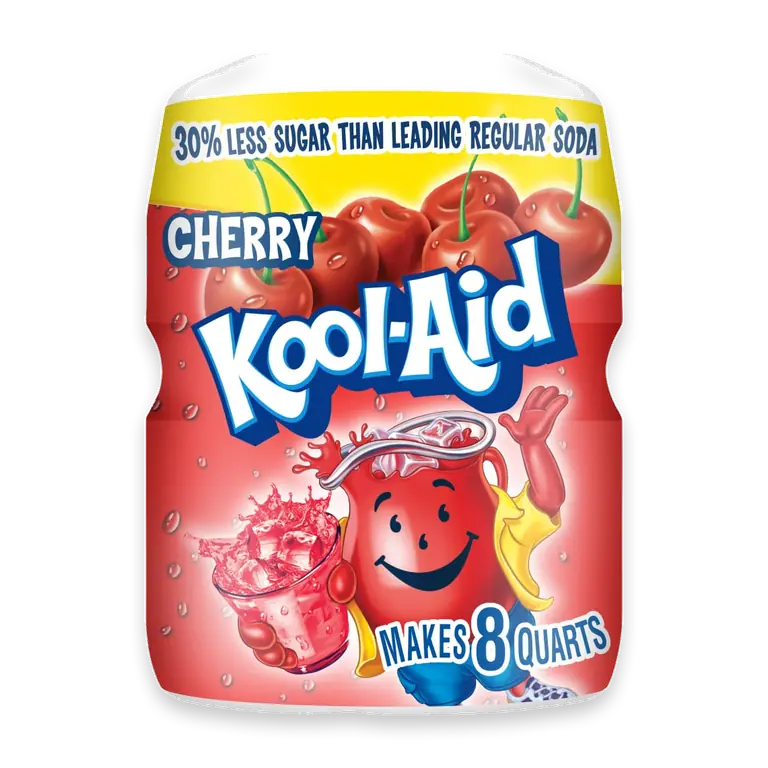Cherry Drink Mix Canister