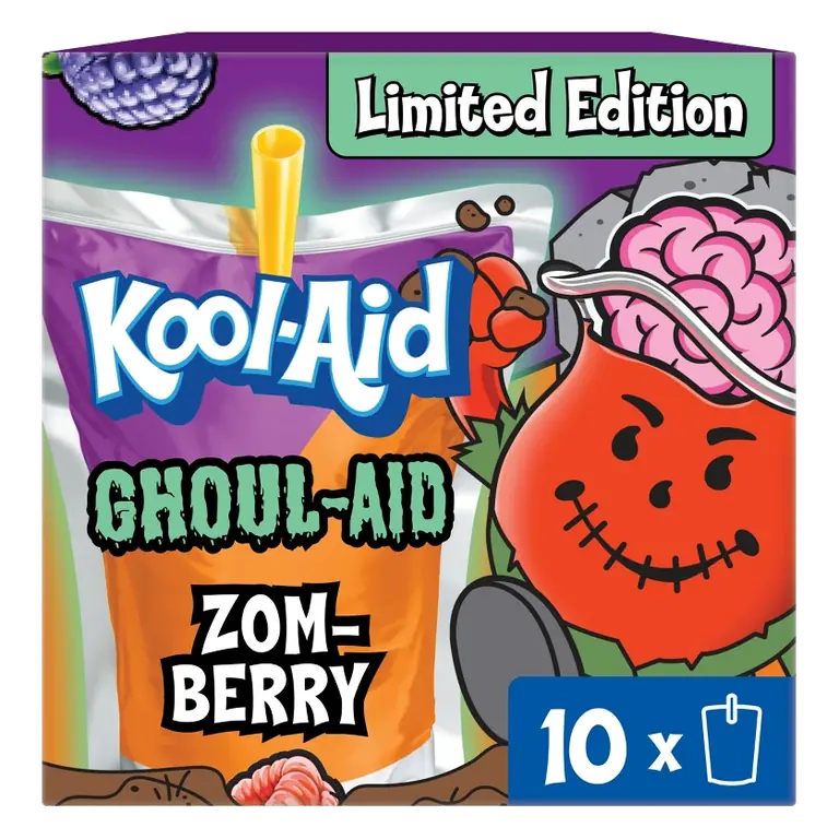 Kool-Aid Ghoul-Aid Juice Drink, 10pk/6 fl oz Pouches