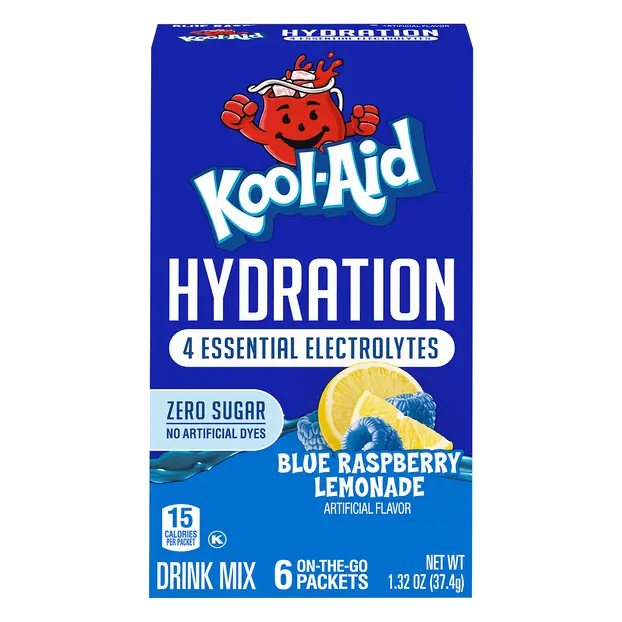 Hydration Zero Sugar Blue Raspberry Lemonade Drink Mix - 6 ct