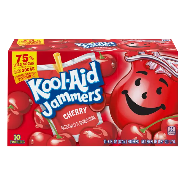 Jammers Cherry Juice Drink Pouches - 10 pk